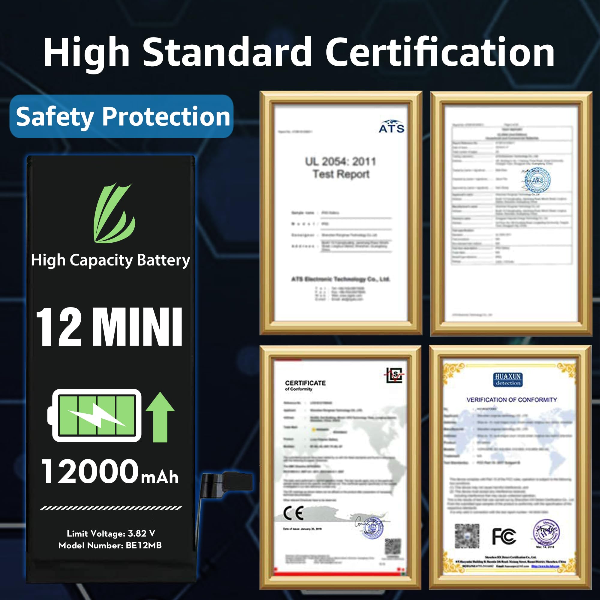 Amazon.com: LL TRADER Battery for iPhone 12 Mini 12000 mAh High